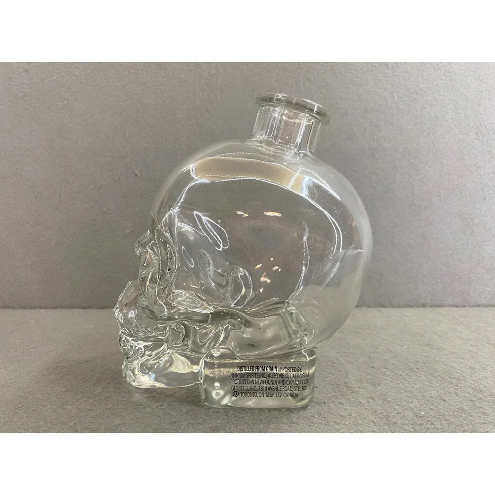 Crystal Head Vodka Empty Skull Glass Bottle 750ml Decanter Bar Decor Canada